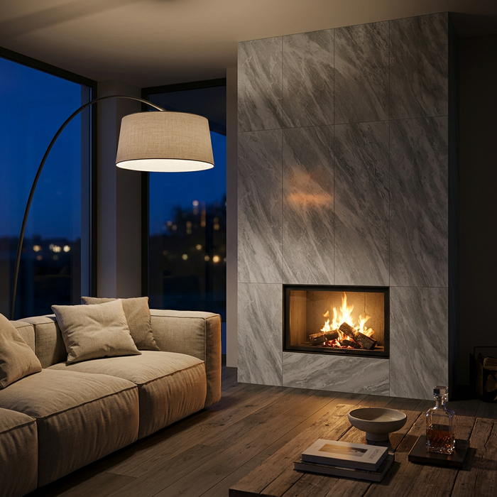 Marvel Stone Bardiglio Grey 300x600mm Matte Finish Floor Tile (1.26m2 box) - AI generated product/lifestyle image 5