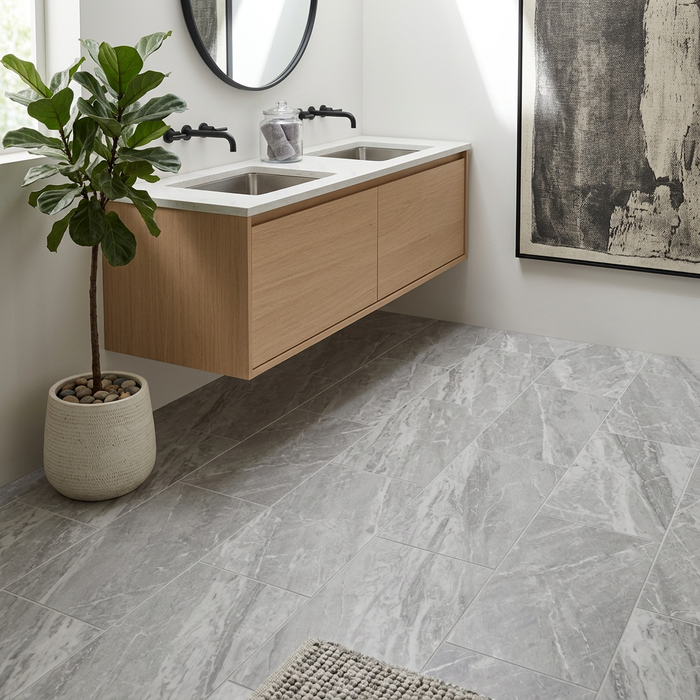 Marvel Stone Bardiglio Grey 450x900mm Matte Finish Floor Tile (1.215m2 box) - image 5