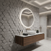 Marvel Stone Bardiglio Grey Mosaic Esagono 282x353mm 3D Finish Wall Tile (0.6m2 box) - image 5