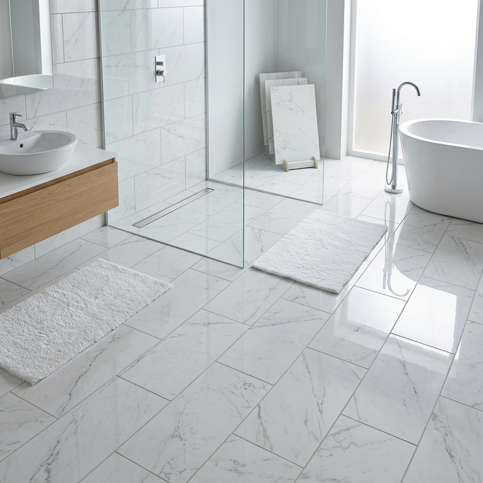Marvel Stone Carrara Pure 300x600mm Polished Finish Floor Tile (1.26m2 box) - image 5