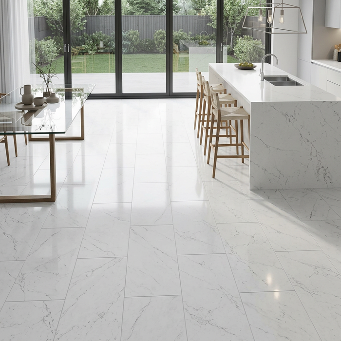 Marvel Stone Carrara Pure 450x900mm Polished Finish Floor Tile (1.215m2 box) - image 5