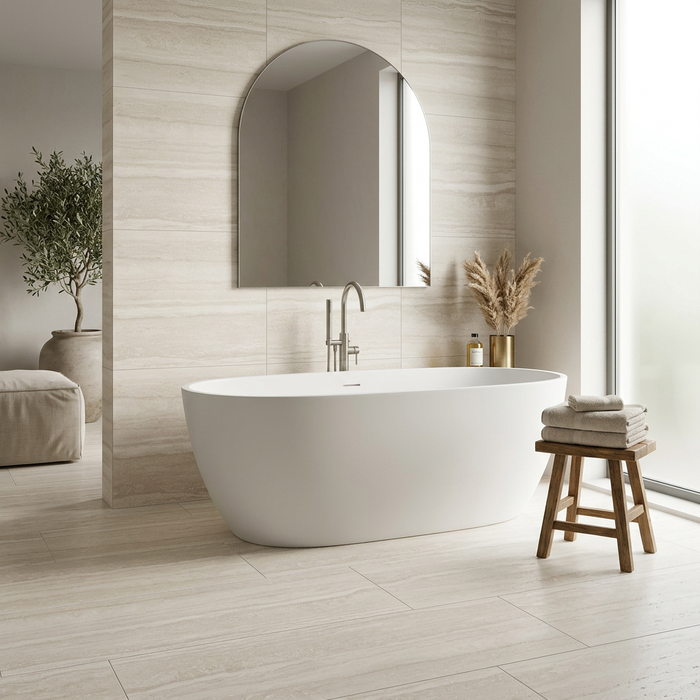 Memento Travertino Bianco 600x1200mm Matte Floor/Wall Tile (1.44m2 box) - image 5