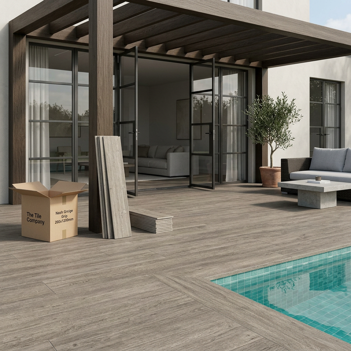 Nash Greige 200x1200mm Grip Finish Floor Tile (1.44m2 box) - image 5