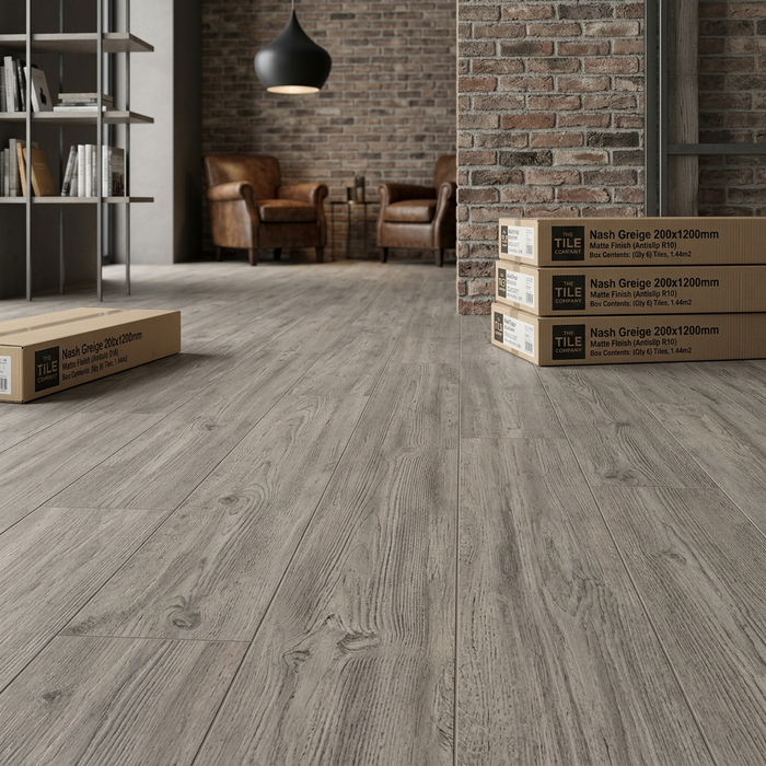 Nash Greige 200x1200mm Matte Finish Floor Tile (1.44m2 box) - image 5