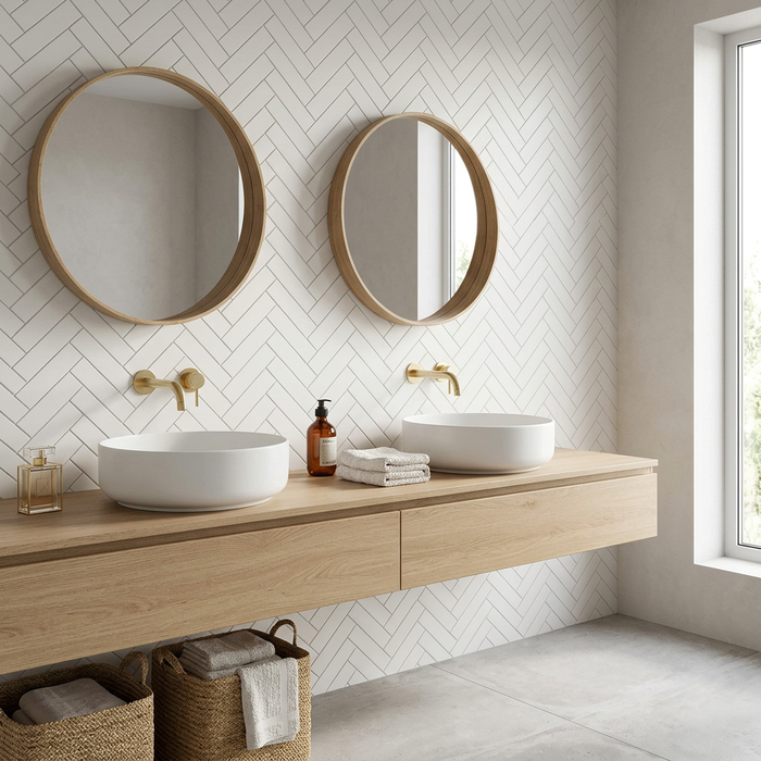 Soho Canvas White 50x300mm Matte Wall Tile (0.66m2 box) - image 5