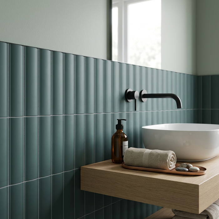 Vibe Out Newport Green Matt 65x200mm Wall Tile (0.50m2 box) - image 5