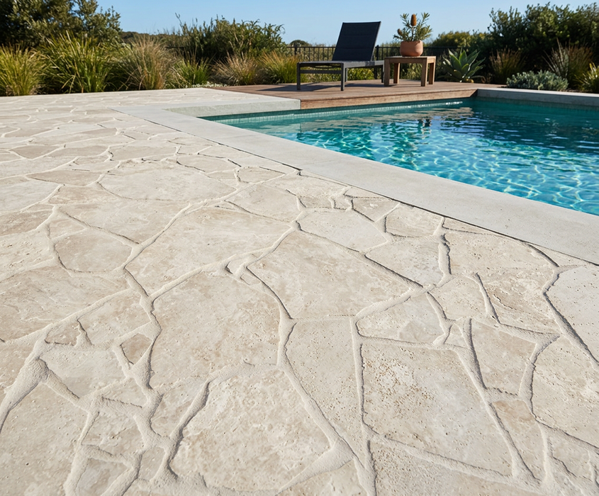 Travertine Ivory Crazy Pave Cross Cut 20mm (per M2) — image 6