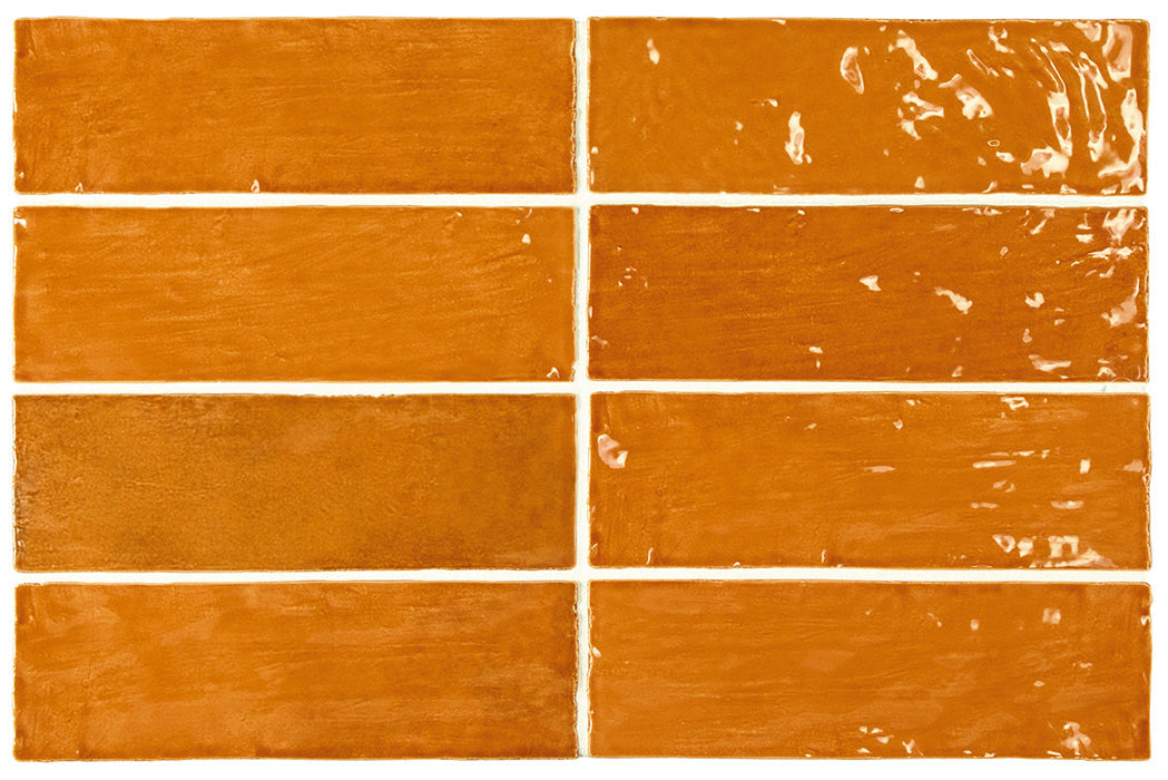 La Riviera Ginger Gloss Wall Tile 65x200mm (0.50m2 box)