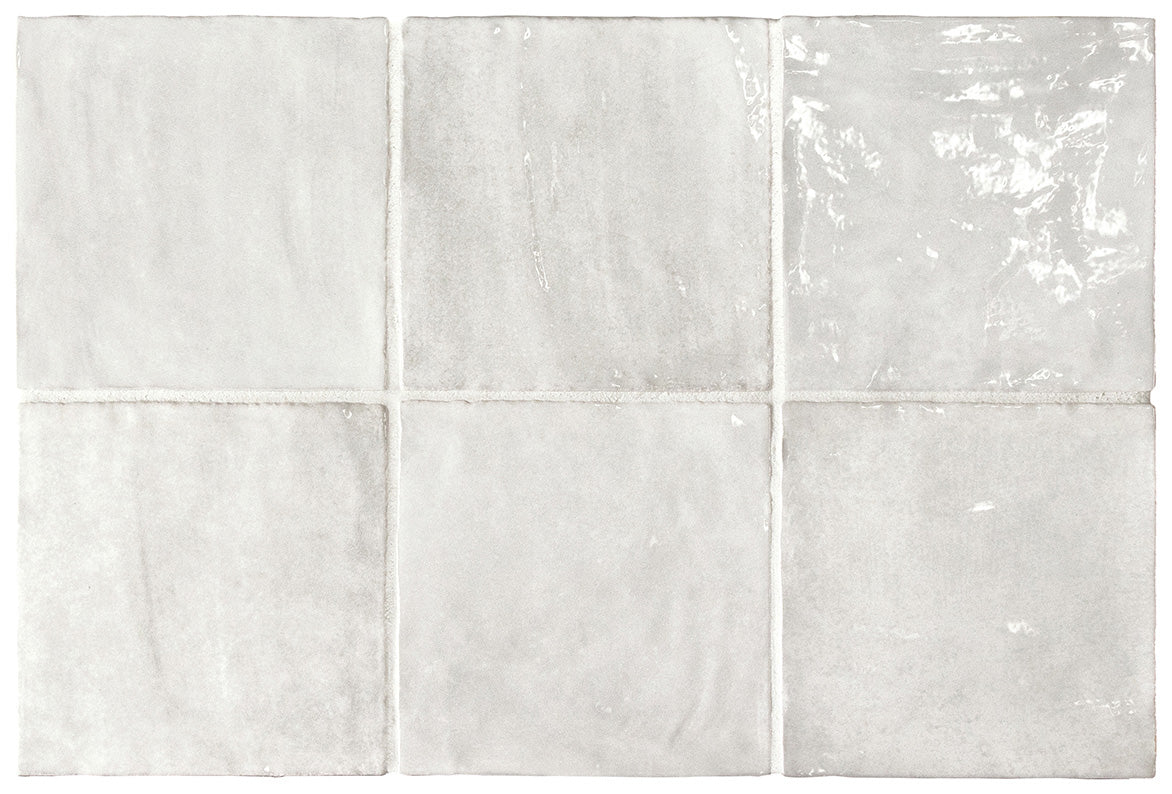 La Riviera Gris Nuage Gloss Wall Tile 132x132mm (1.00m2 box)