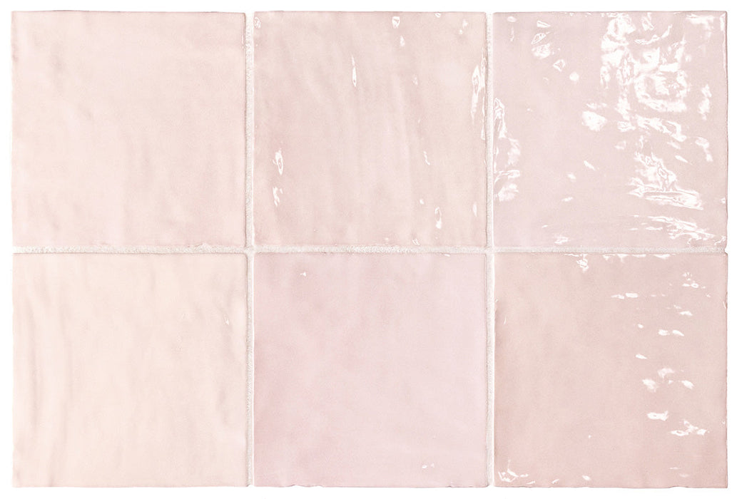 La Riviera Rose Gloss Wall Tile 132x132mm (1.00m2 box)
