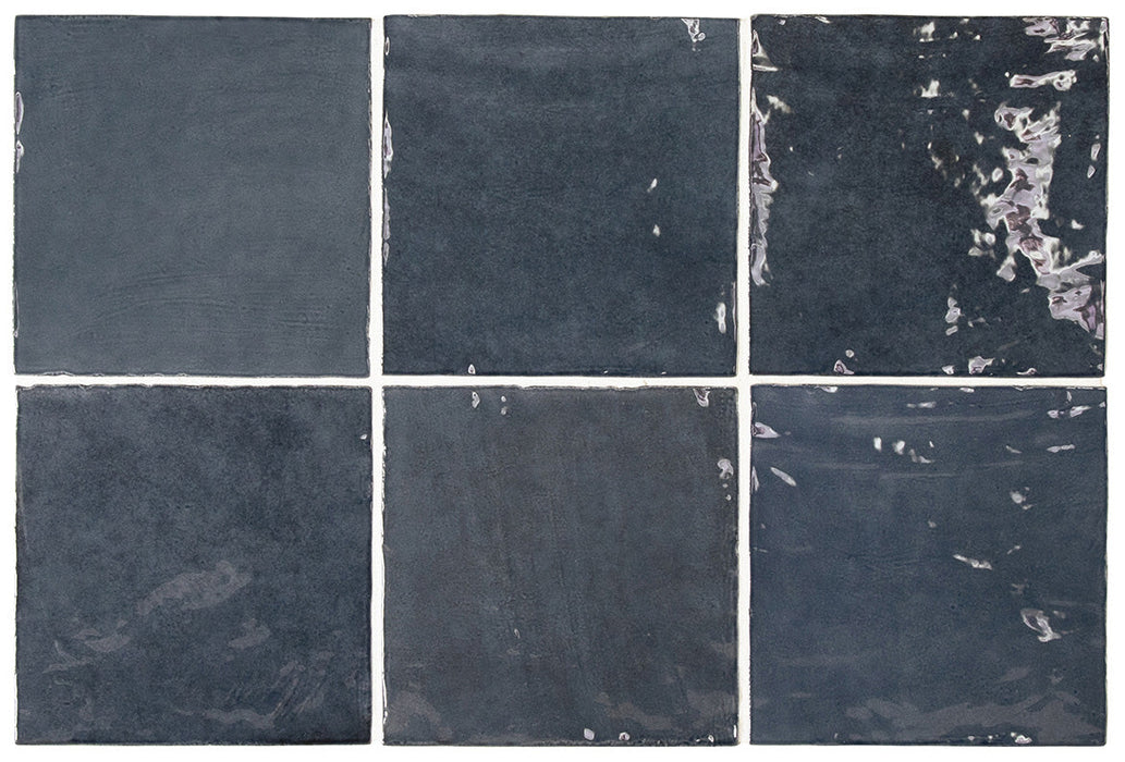 La Riviera Blue Reef Gloss Wall Tile 132x132mm (1.00m2 box)
