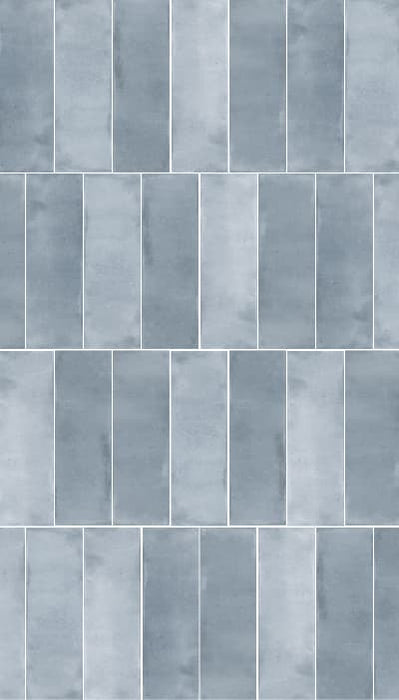 Small Light Blue 51x161mm Gloss Wall Tile (0.54m2 box)