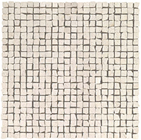 Marvel Stone Clauzetto White Tumbled Mosaic Matte 300x300mm Wall Tile (0.54m2 box)