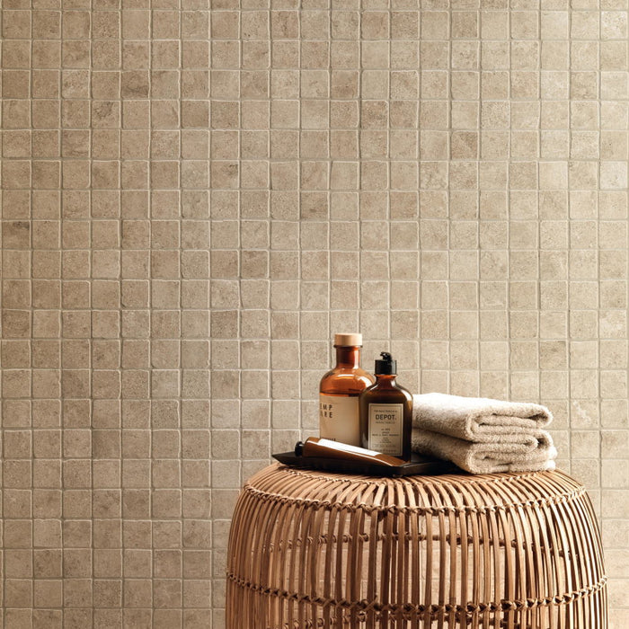 Lims Ivory 300x300mm Mosaico Tumbled Matte Finish Floor Tile (0.9m2 box)