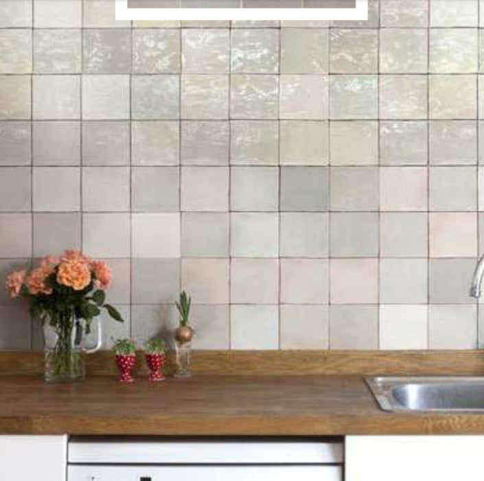 Crafted Blanco 130x130mm Gloss Wall Tile (1.014m2 box)
