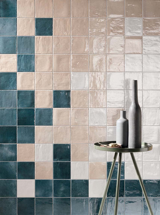 Clay Bouquet 100x100mm Gloss Finish Wall Tile (0.68m2 box)