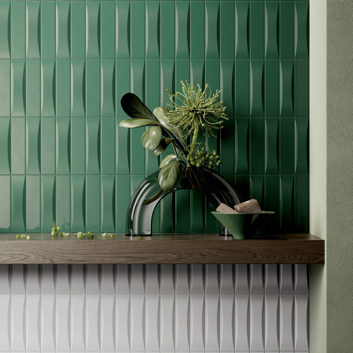 Dust Pine Subway 50x200 Gloss Wall Tile (0.50m2 box)