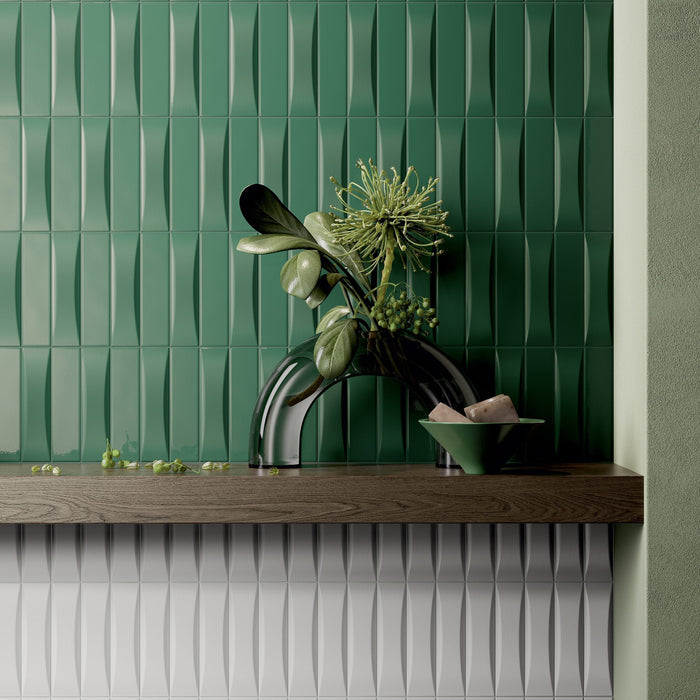 Dust Pine Subway 50x200 Line Textured Wall Tile (0.44m2 box)