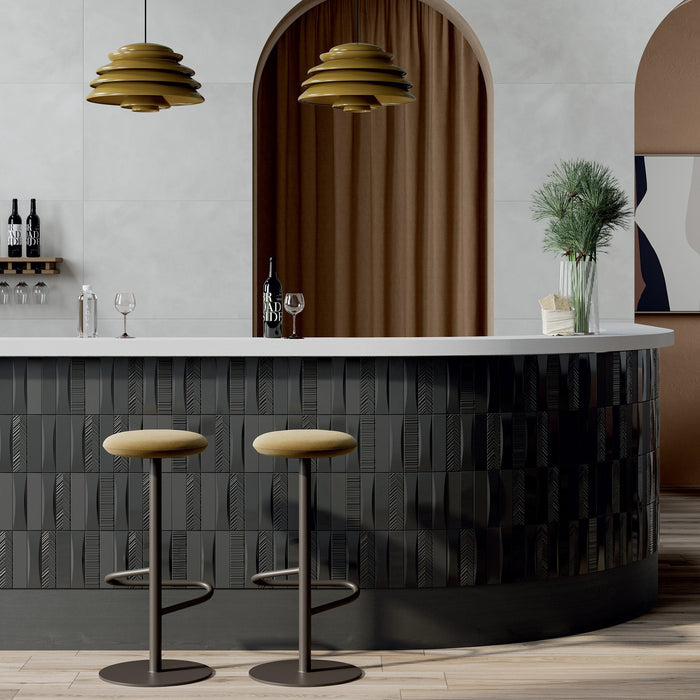 Dust Ink Subway 50x200 Line Textured Wall Tile (0.44m2 box)