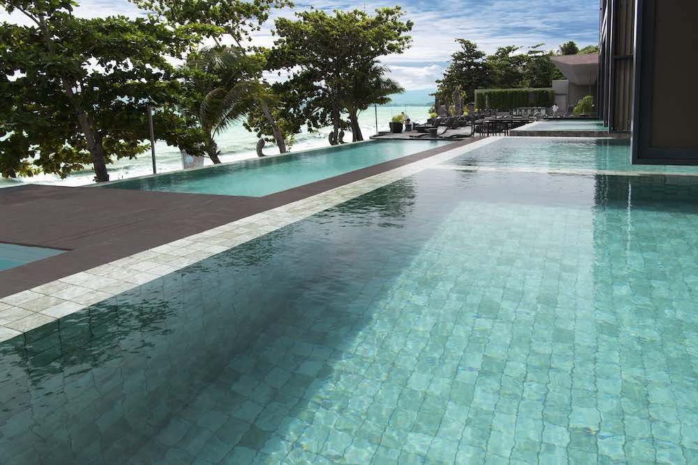 Hammered Green 48x48mm (303x303mm sheet size) Grip Finish Floor/Wall/Pool Tile (0.929m2 box)