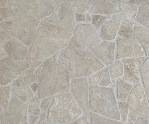 Travertine Ivory Crazy Pave Cross Cut 20mm (per M2)