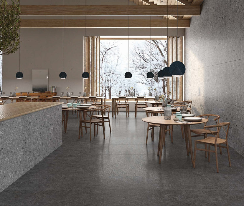Kalksten Night 600x600mm Lappato Floor/Wall Tile (1.44m2 per box)