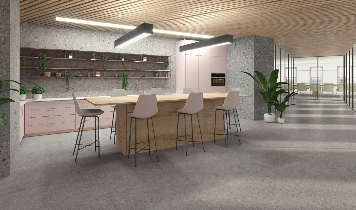 Kalksten Smoke 600x1200mm Matt Floor/Wall Tile (1.44m2 per box)