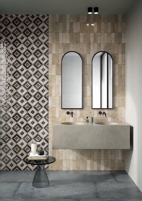 Small Beige 51x161mm Gloss Wall Tile (0.54m2 box)