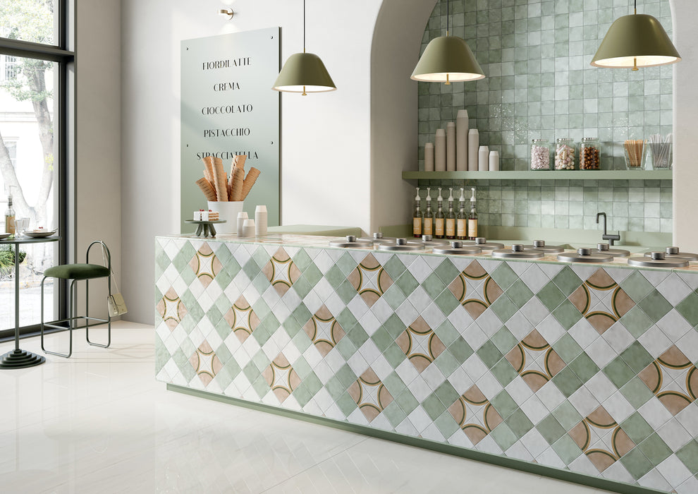 Small Sage 51x161mm Gloss Wall Tile (0.54m2 box)