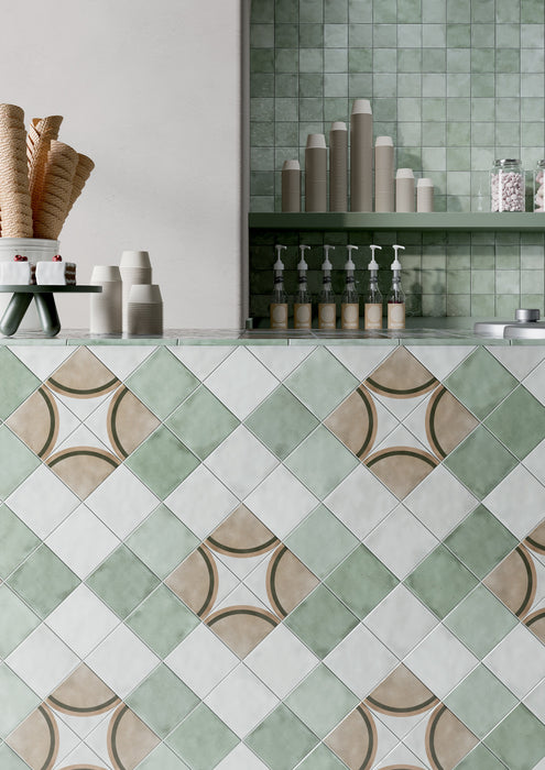Small Sage 51x161mm Gloss Wall Tile (0.54m2 box)