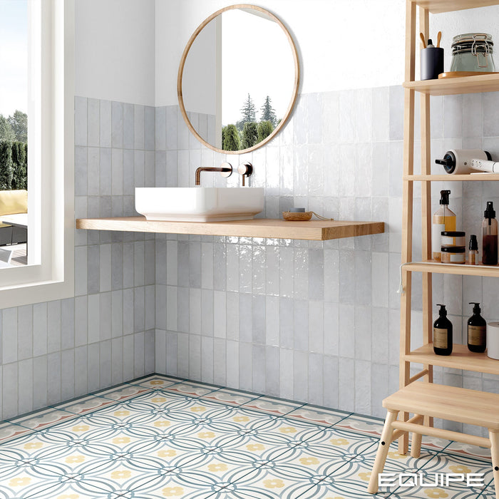 La Riviera Lavanda Blue Gloss Wall Tile 65x200mm (0.50m2 box)