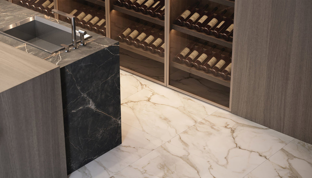 La Marca Calacatta Paonazzo 600x600mm Polished Floor/Wall Tile (1.44m2 box)