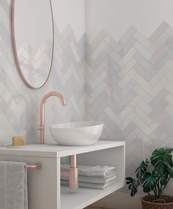 La Riviera Melange Gloss Wall Tile 65x200mm (0.50m2 box)
