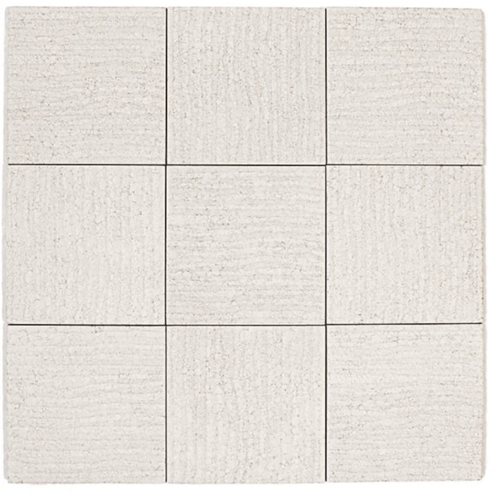 Le Terre Bianco Decoro 100x100mm Matt Floor/Wall Tile (0.5m2 per box)