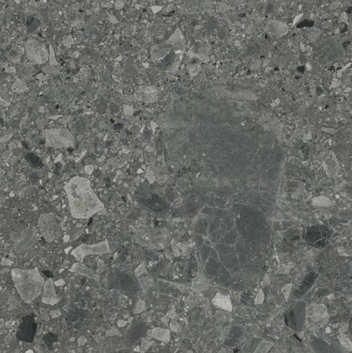 Lux Terrazzo Nero 600x600mm Natural Floor Tile (1.44m2 box)