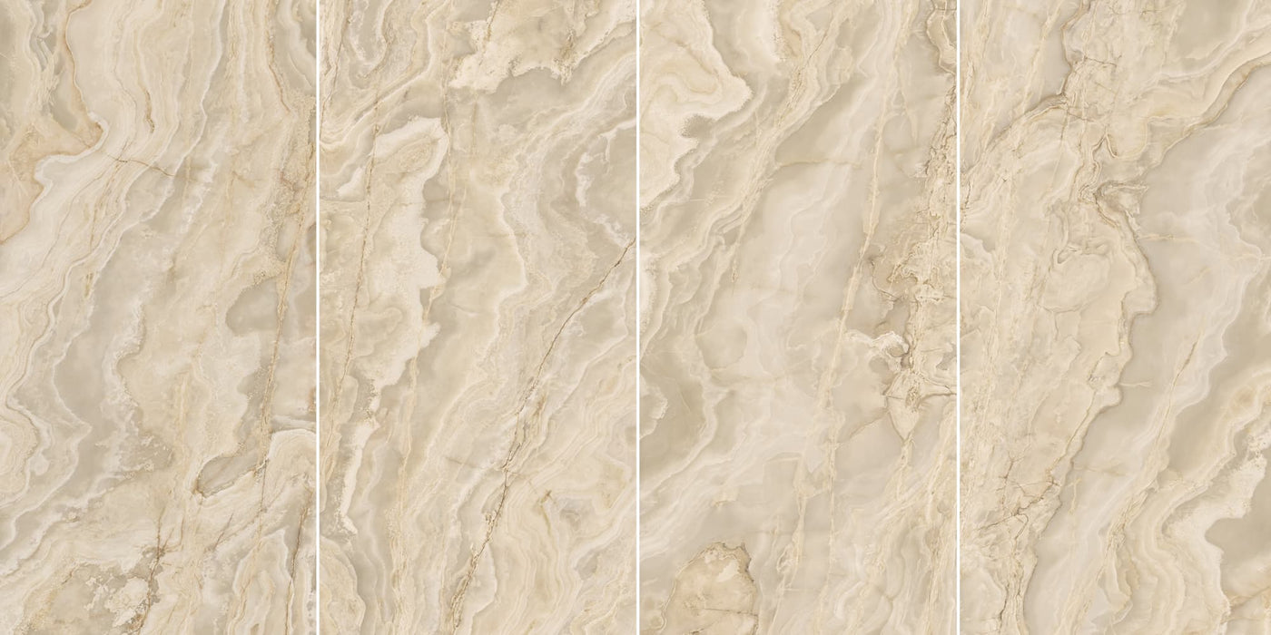 Onice Iride Ambra 1200x2800mm Lappato Floor/Wall Tile (3.36m2 per box)