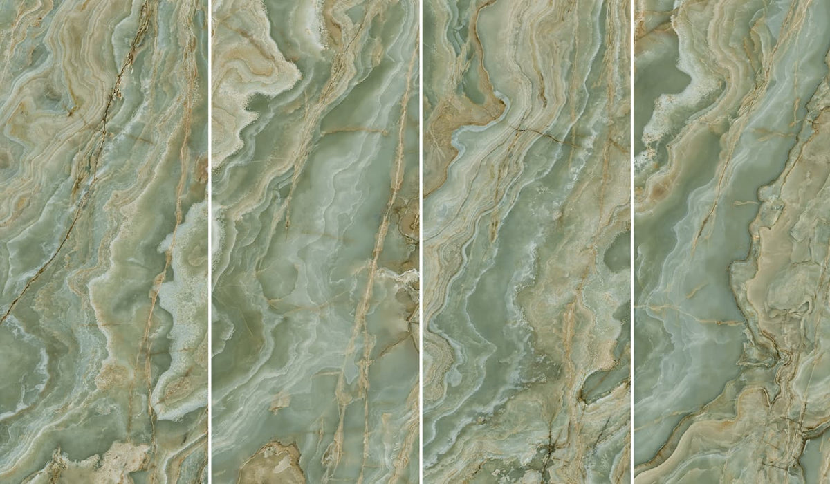 Onice Iride Giada 1200x2800mm Lappato Floor/Wall Tile (3.36m2 per box)