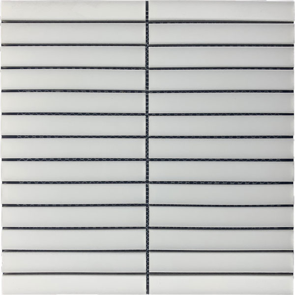 Palo Kit Kat Flat White 299x296mm Matt Mosaic Wall Tile (1.6m2 box)
