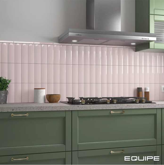 Vibe Out Fair Pink Gloss 65x200mm Wall Tile (0.50m2 box)