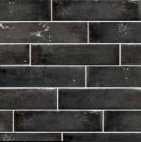 Bank Black 60x250mm Gloss Wall Tile (0.75m2 box)