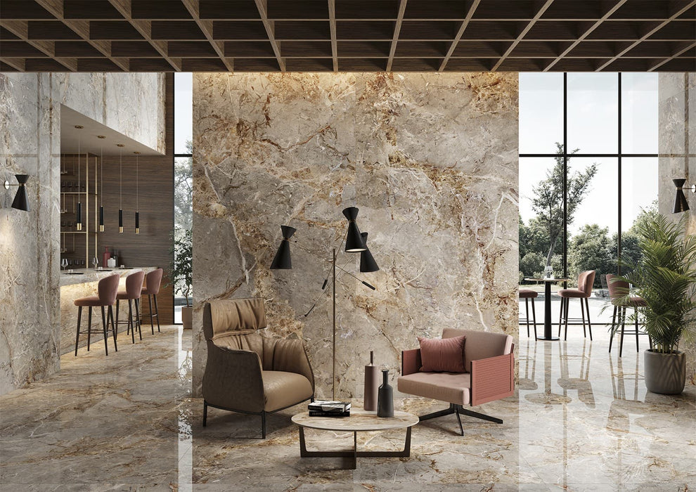 Breccia Argentum 1200x2800mm Matt Floor/Wall Tile (3.36m2 per box)