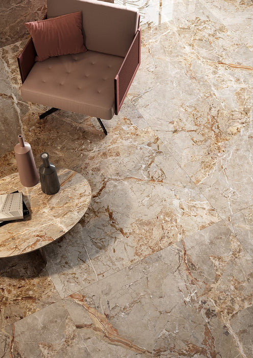 Breccia Argentum 1200x2800mm Lappato Floor/Wall Tile (3.36m2 per box)