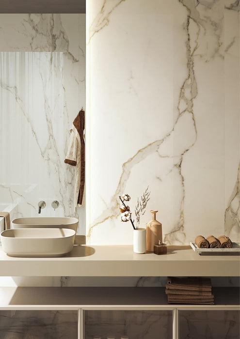 Calacatta Oro 1200x2800mm Lappato Floor/Wall Tile (3.36m2 per box)