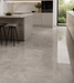 Dwell Gray 600x600mm Polished Finish Floor Tile — kitchen setting