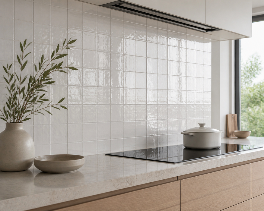 La Riviera Blanc Gloss Wall Tile 132x132mm — image 2