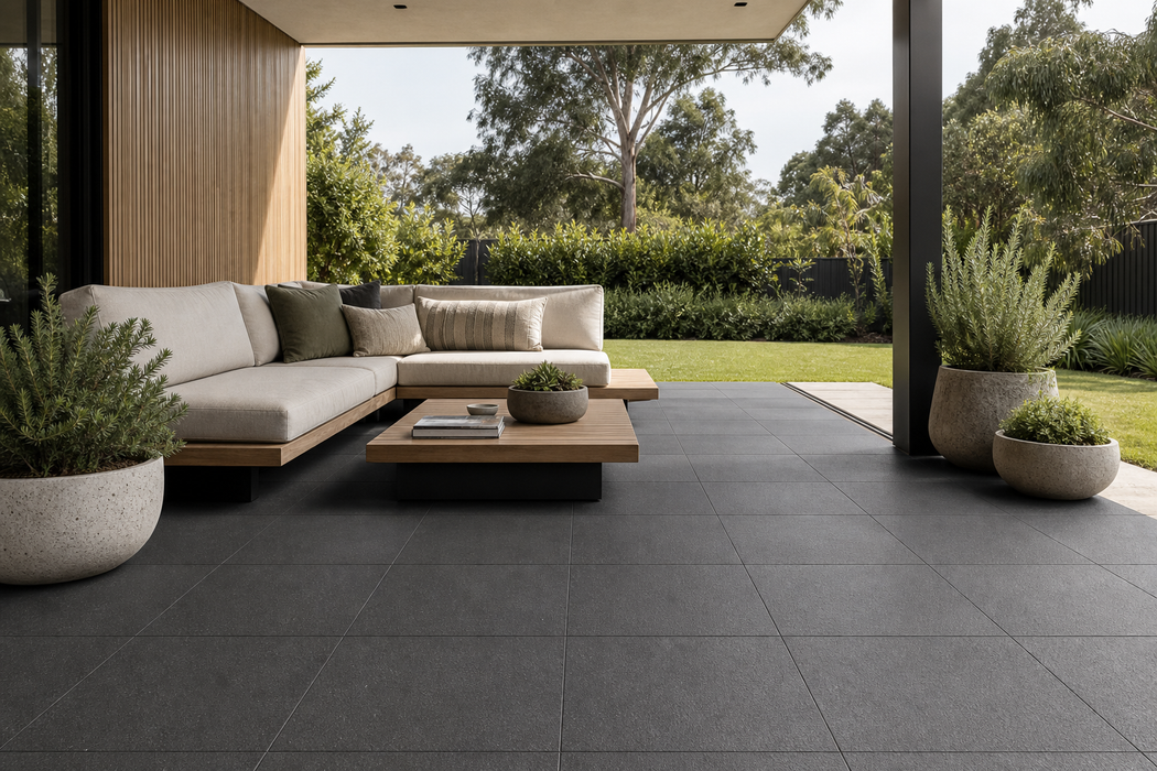 Kalksten Night 600x600mm Hammered Floor/Wall Tile — image 3