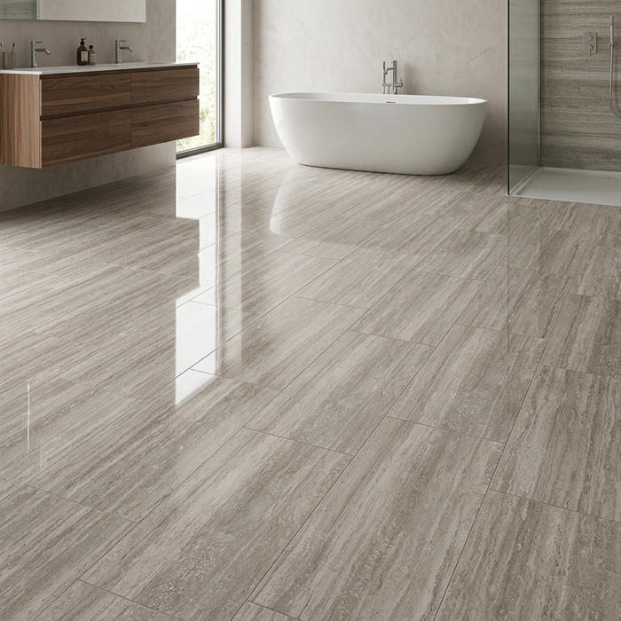 Marvel Pro Travertino Silver 450x900mm Polished Finish Floor Tile — image 2