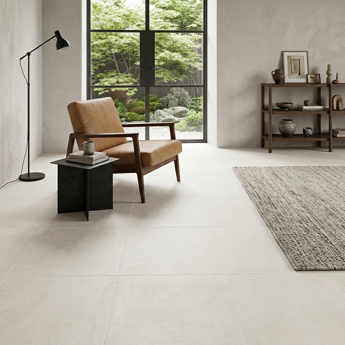 Dwell Off White 600x600mm Matte Finish Floor Tile — image 4