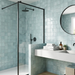 Clay Aqua 100x100mm Gloss Finish Wall Tile - kitchen setting