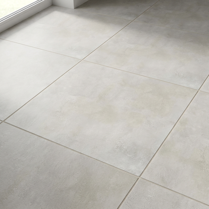 Emotion Blanc 600x600mm Grip Floor Tile - surface detail